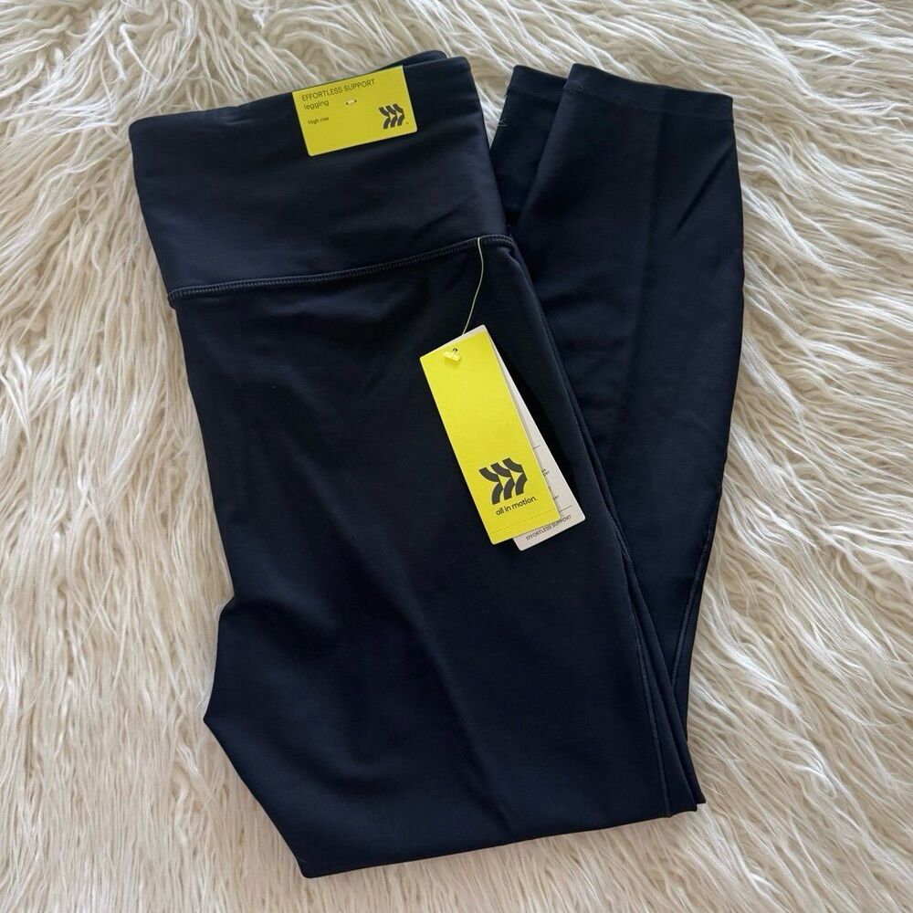 All In Motion Effortless Support Leggings Black Size Large